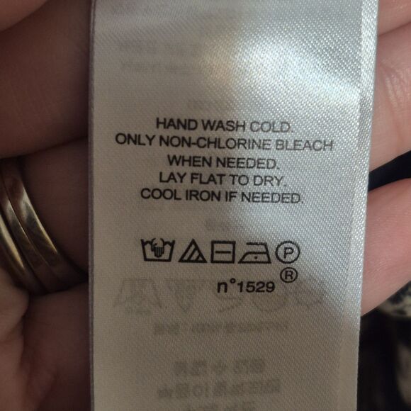 Lauren Ralph Lauren Women's Neck Tie Bell Sleeve Floral Georgette Blouse 2X - Picture 5 of 10